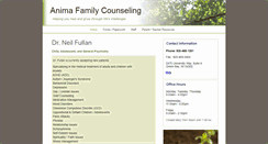 Desktop Screenshot of animafamilycounseling.com